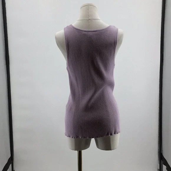Melanie Lyne Lavender Tank Top Size: M - Picture 2 of 3